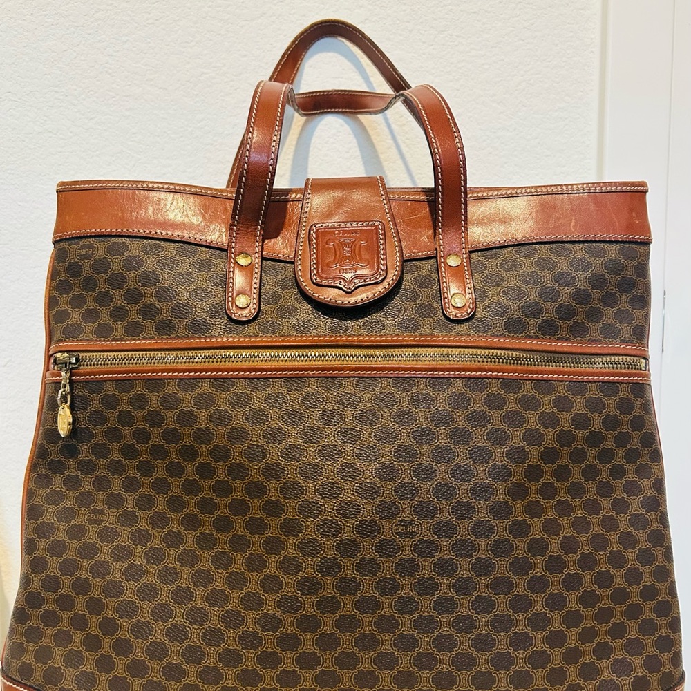 CELINE “Vintage” Leather Tote Bag